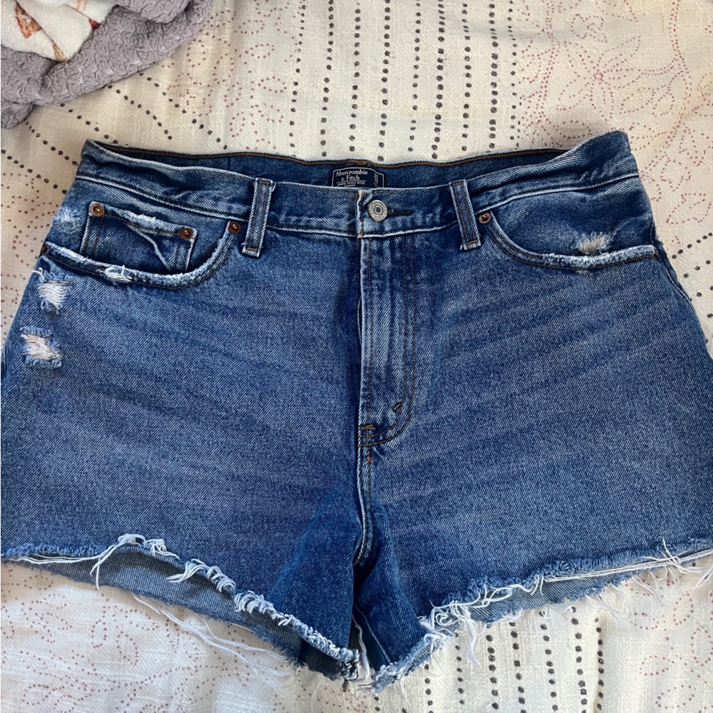 Abercrombie High Rise Denim Shorts